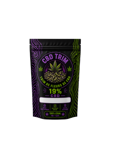Trim CBD Green Purple – petites fleurs et fragments de fleurs CBD